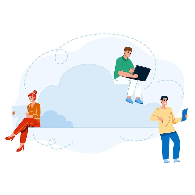 cloud sync electronic device illustration 529539 67